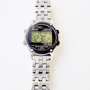Timex men's watch 36mm case, running, glass has scratches